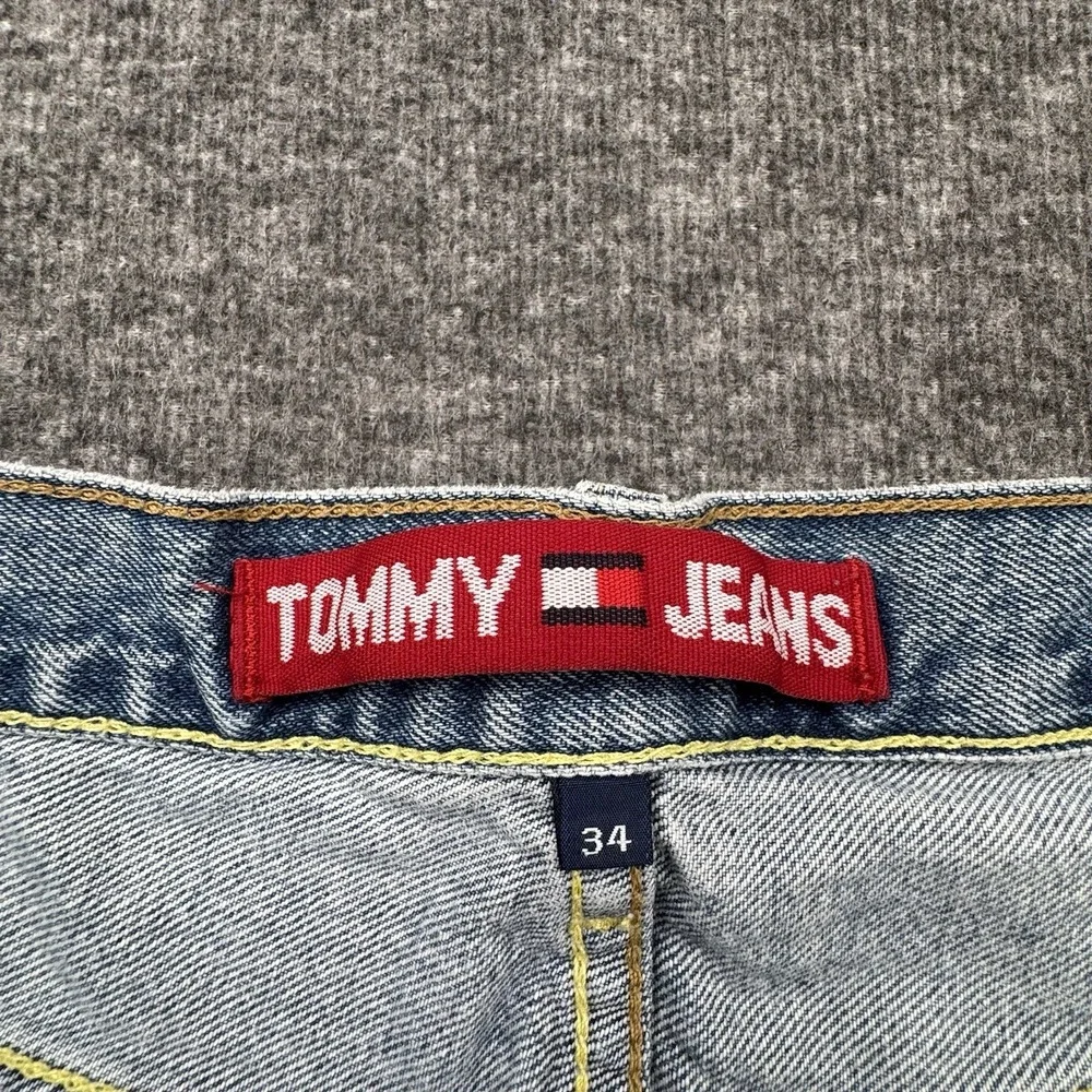 Tommy Hilfiger Jeans Denim Men's Shorts Size 34 Medium Wash Vtg Jorts‎ 2000s